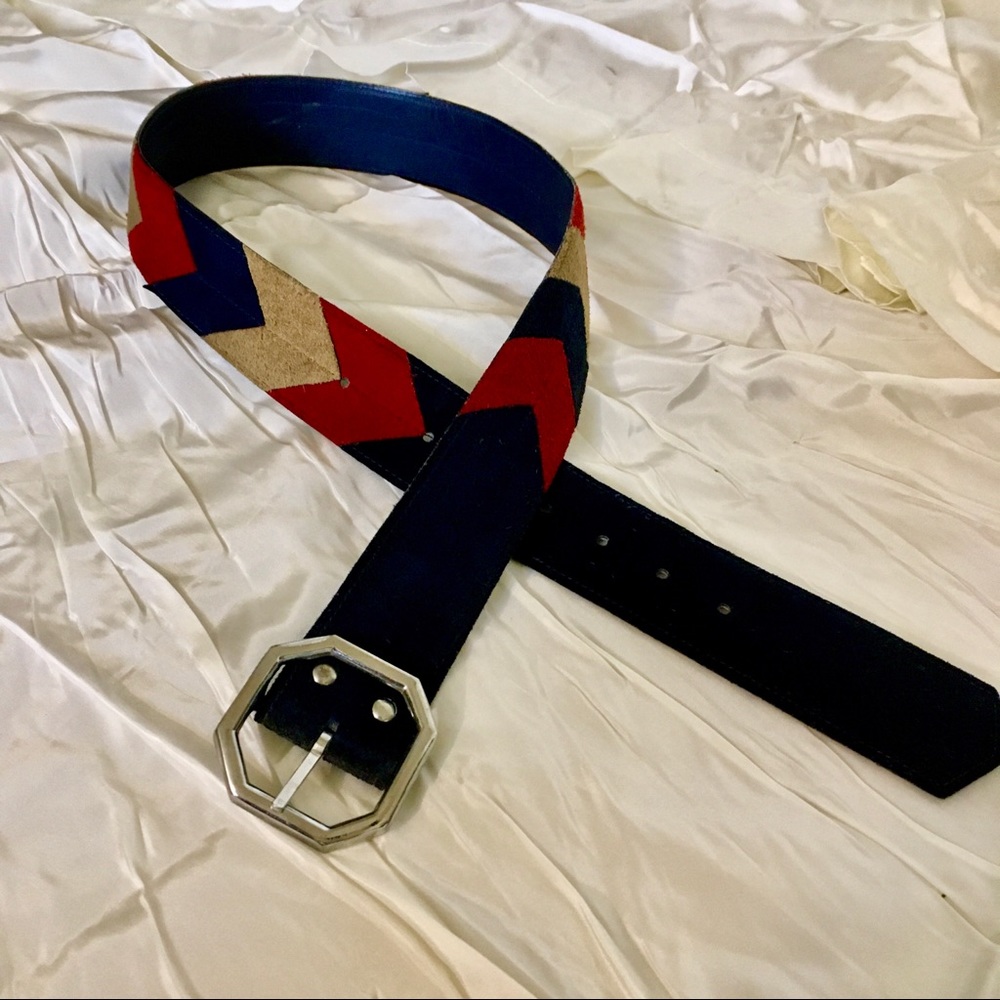 Vintage suede belt